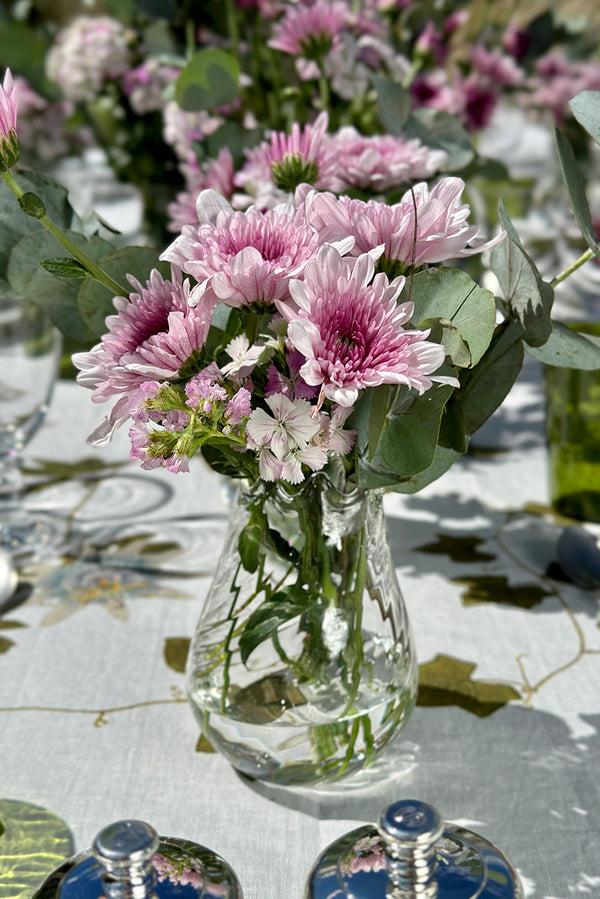 Summerill & Bishop Handblown Glass Pomegranate Swirl Bud Vase