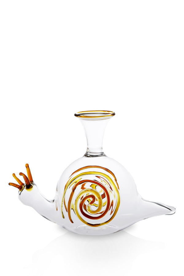 Summerill & Bishop Handblown Glass Snail Decanter 24cm