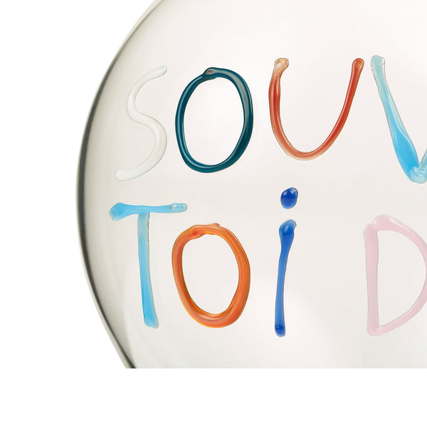 Summerill & Bishop Handblown Glass Souviens Toi De Vivre Carafe