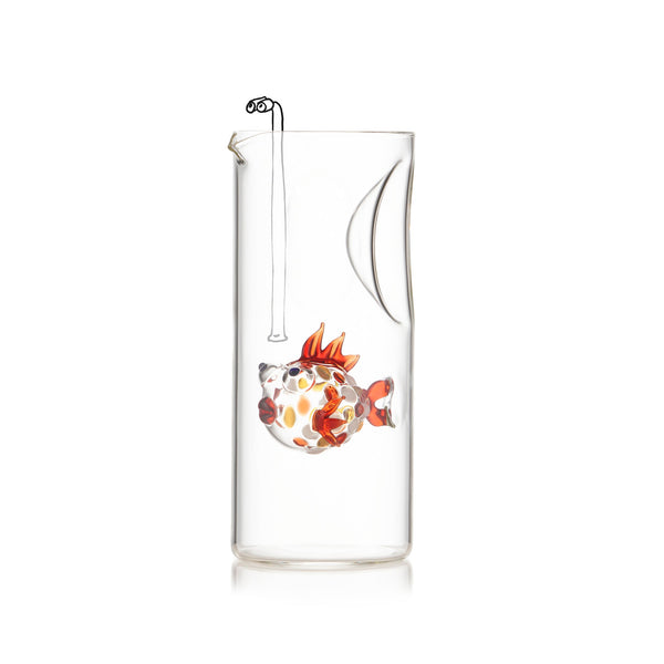 Summerill & Bishop Handblown Glass Tropical Fish Carafe 24.5cm