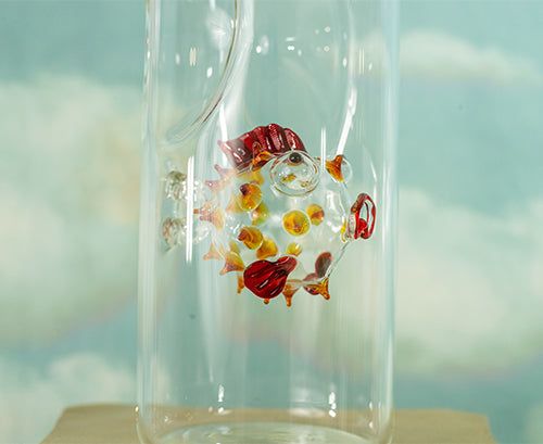 Summerill & Bishop Handblown Glass Tropical Fish Carafe 24.5cm