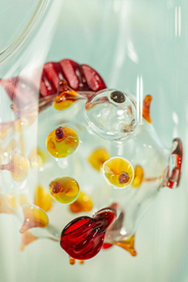 Summerill & Bishop Handblown Glass Tropical Fish Carafe 24.5cm