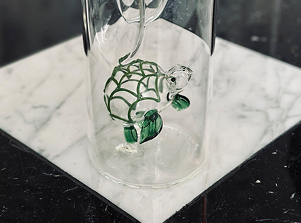 Summerill & Bishop Handblown Glass Turtle Carafe 24.5cm