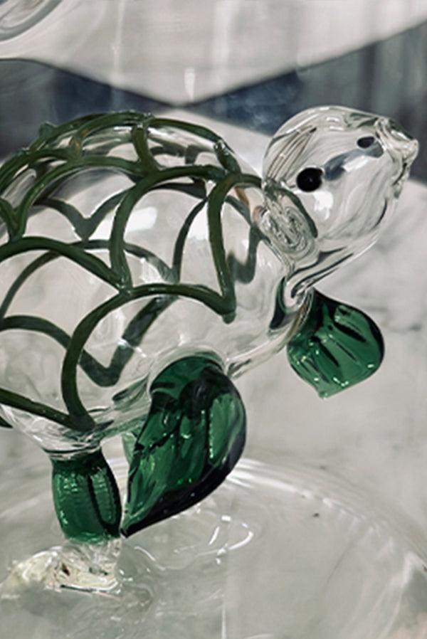Summerill & Bishop Handblown Glass Turtle Carafe 24.5cm