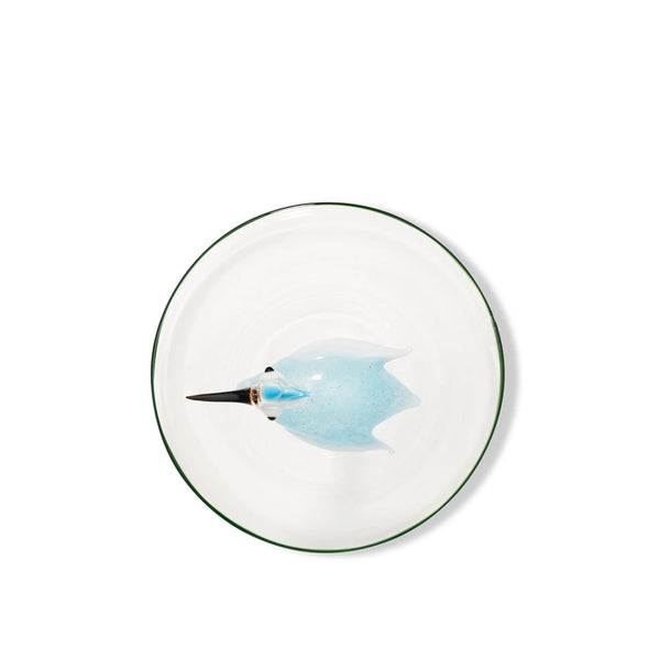 Summerill & Bishop Handblown Heron Small Platter 21 Cm