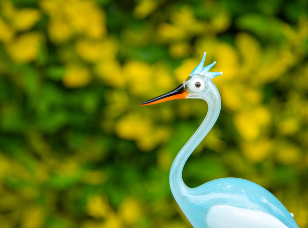 Summerill & Bishop Handblown Heron Small Platter 21 Cm