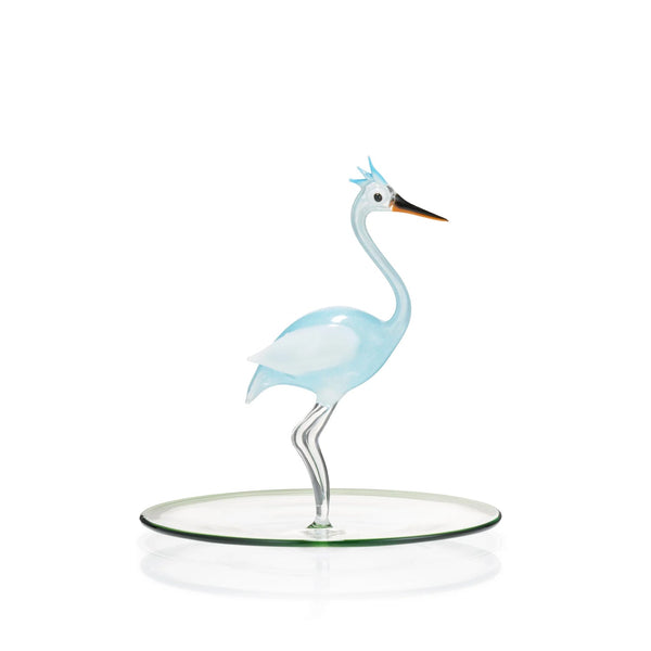 summerill & bishop Handblown Heron Small Platter 21 cm