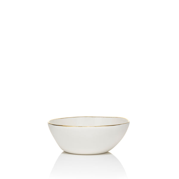 Summerill & Bishop Handmade Ceramic Bowl With Gold Rim 13cm