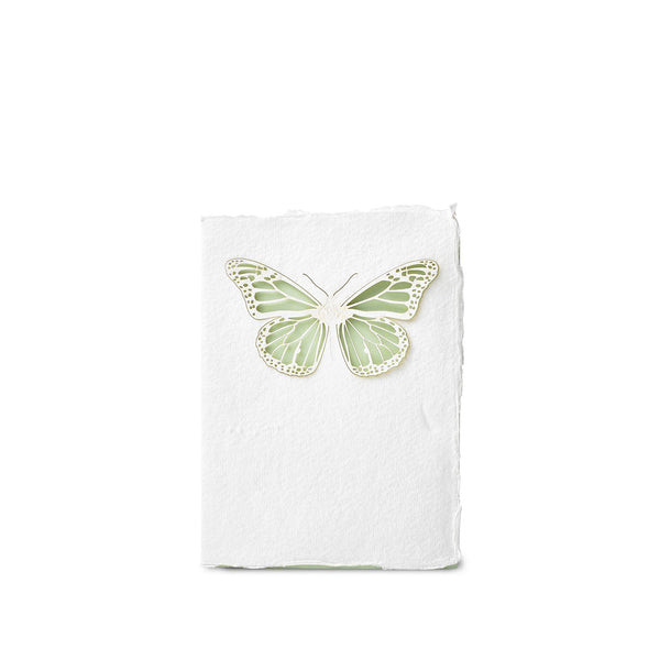 summerill & bishop Handmade Paper Greeting Card with Butterfly 15cm x 10cm