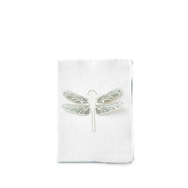 summerill & bishop Handmade Paper Greeting Card with Dragonfly 15cm x 10cm