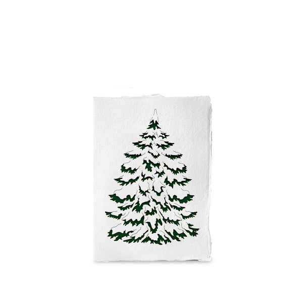 summerill & bishop Handmade Paper Greeting Card with Fir Tree 15cm x 10cm