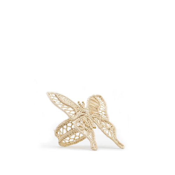 Summerill & Bishop Handwoven Butterfly Napkin Ring In Natural