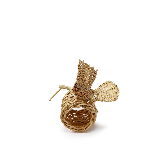Summerill & Bishop Handwoven Hummingbird Napkin Ring In Natural