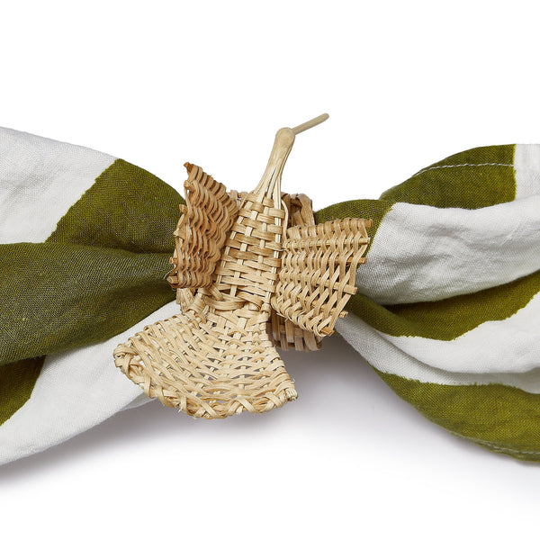 Summerill & Bishop Handwoven Hummingbird Napkin Ring In Natural