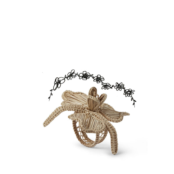 Summerill & Bishop Handwoven Orchid Napkin Ring In Natural