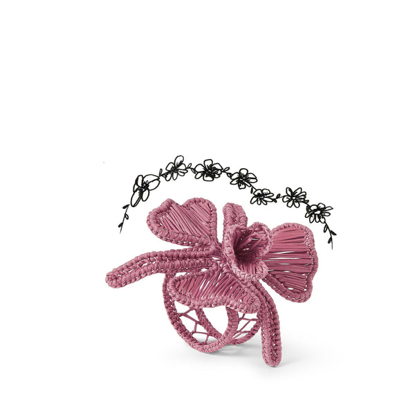 Summerill & Bishop Handwoven Orchid Napkin Ring In Pink