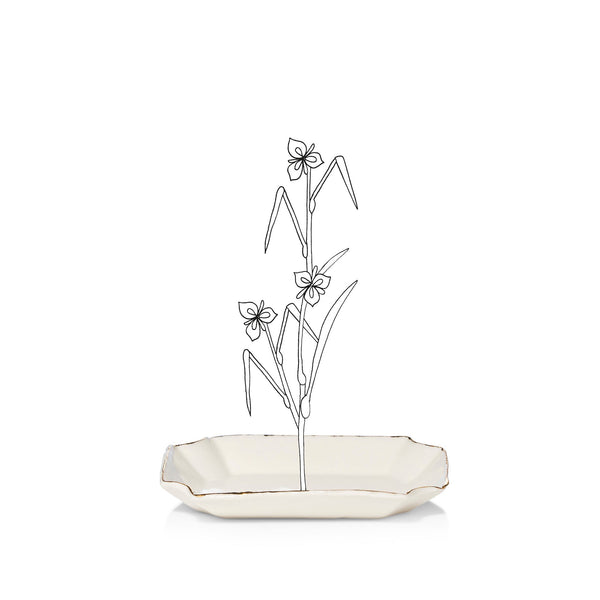 Summerill & Bishop HB Deco Jagged Rectangular Tray 14cm