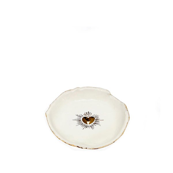 Summerill & Bishop HB Jagged Bowl Gold Sacred Heart 14cm