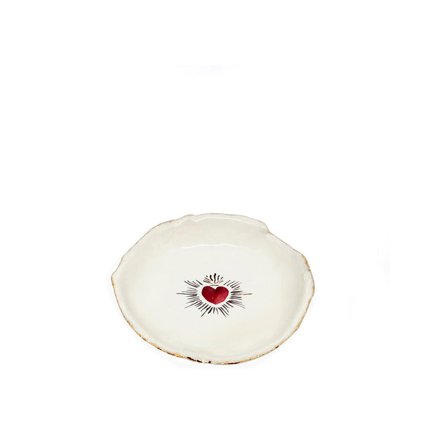 Summerill & Bishop HB Jagged Bowl Red Sacred Heart 14cm