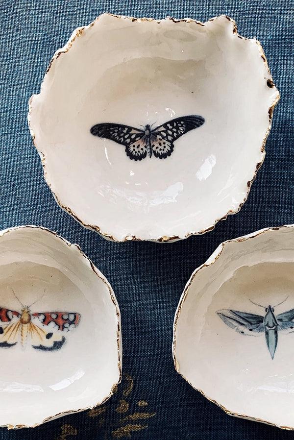 Summerill & Bishop HB Jagged Bowl With Coloured Butterfly 7cm