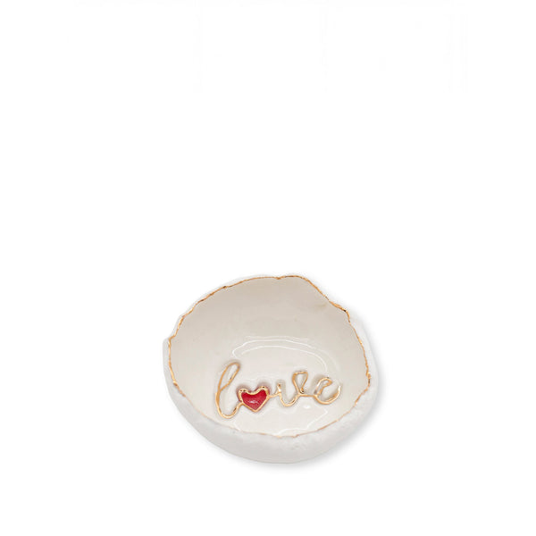 Summerill & Bishop HB Jagged LOVE Bowl With Red Heart 7cm