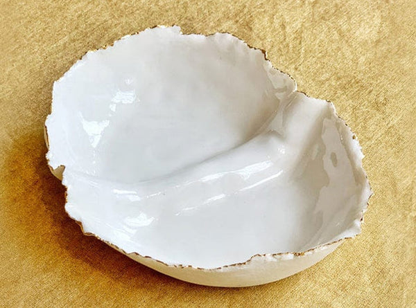 Summerill & Bishop HB Medium Jagged Dish Olive Dish 17cm