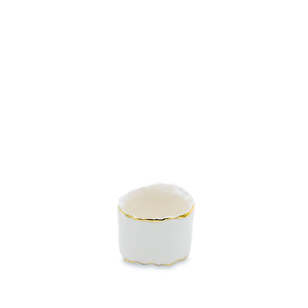 summerill & bishop HB Porcelain Jagged Edge Napkin Ring