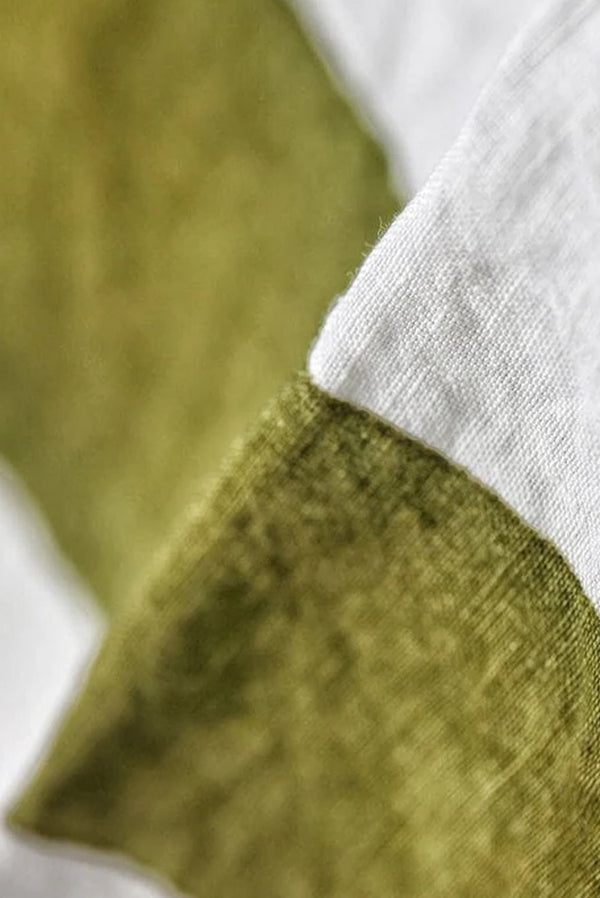 Summerill & Bishop 'Healthy' Word Linen Tablecloth In Avocado Green