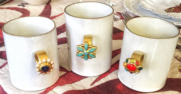 Summerill & Bishop Heart Ring Mug By Astier De Villatte 10.5cm