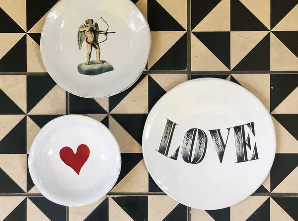 Summerill & Bishop Heart Saucer By Astier De Villatte 11.5cm