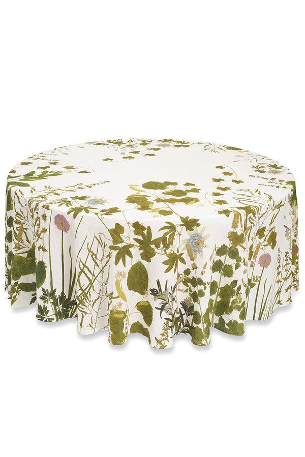 Summerill & Bishop 'Herb Garden' Round Linen Tablecloth 260cm
