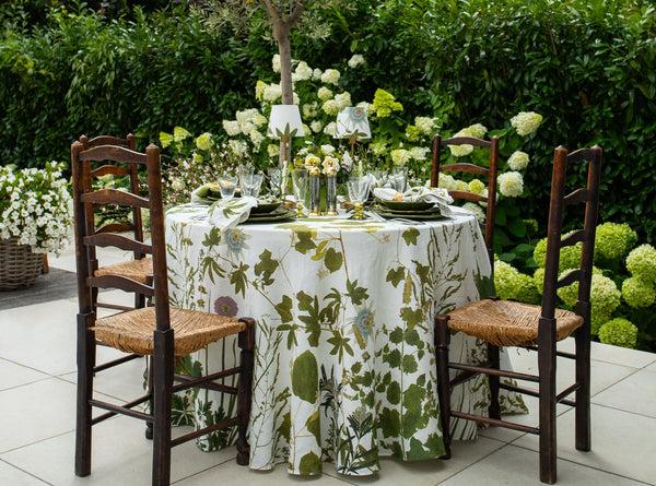 Summerill & Bishop 'Herb Garden' Round Linen Tablecloth 260cm