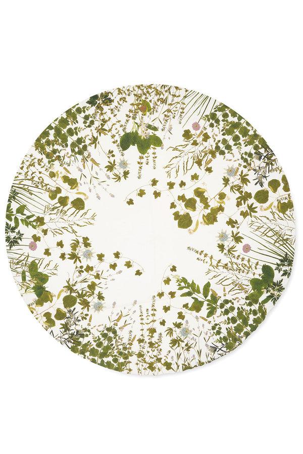 summerill & bishop 'Herb Garden' Round Linen Tablecloth 260cm