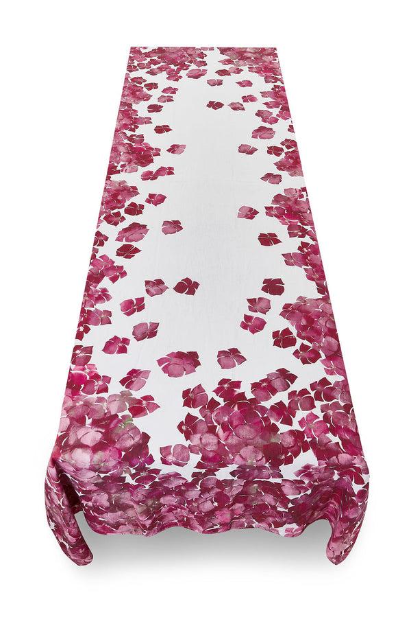 Summerill & Bishop 'Hydrangea' Linen Tablecloth In Pink