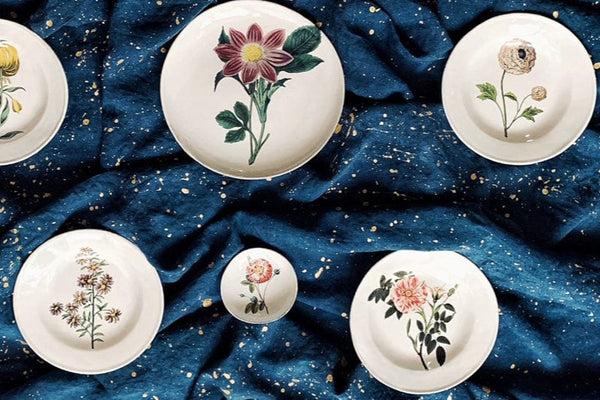 Summerill & Bishop Indian King Ranunculus Plate By Astier De Villatte 22cm