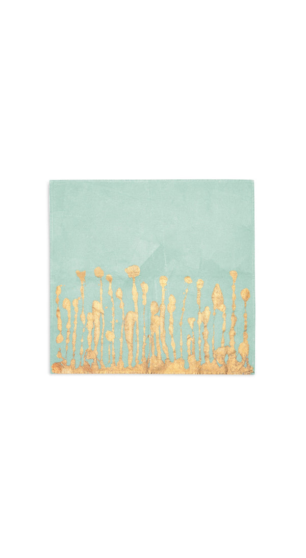 Summerill & Bishop Ink Linen Napkin In Light Green 50x50cm