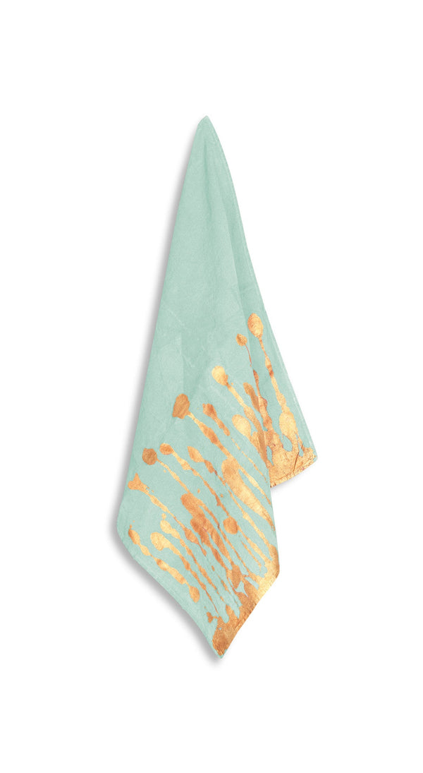 summerill & bishop Ink Linen Napkin in Light Green 50x50cm