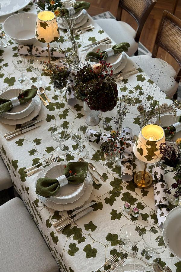 Summerill & Bishop 'Ivy' Linen French Drum Lampshade 13cm