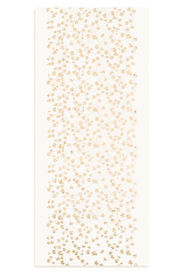 summerill & bishop 'Ivy' Screen Printed Linen Tablecloth in Gold