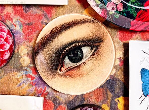 Summerill & Bishop John Derian 'Eye (Left)' Dome Paperweight 9cm