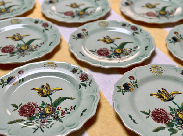 Summerill & Bishop John Derian 'Faience Fleurs Isolees' Melamine Dinner Plate 27cm