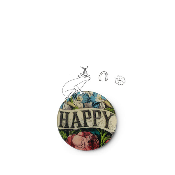 Summerill & Bishop John Derian 'Happy' Round Plate 13cm