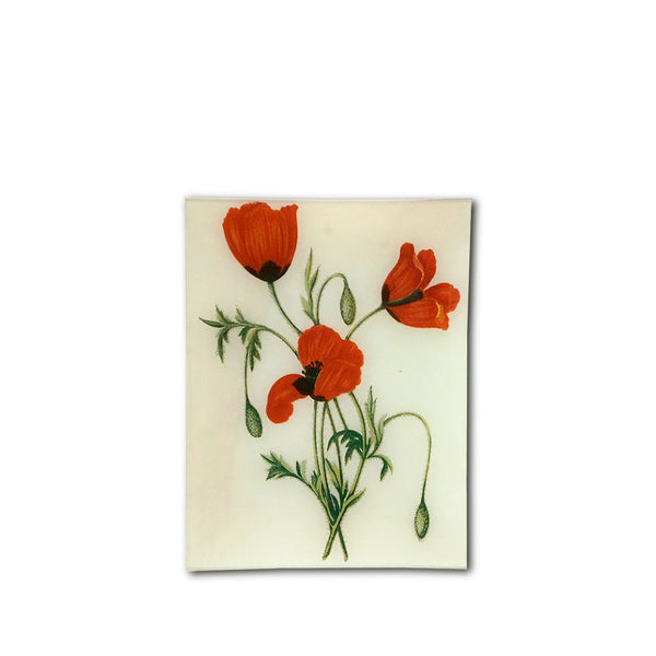 summerill & bishop John Derian 'Long Prickly-Headed Poppy' Rectangular Tray 20 x 27cm