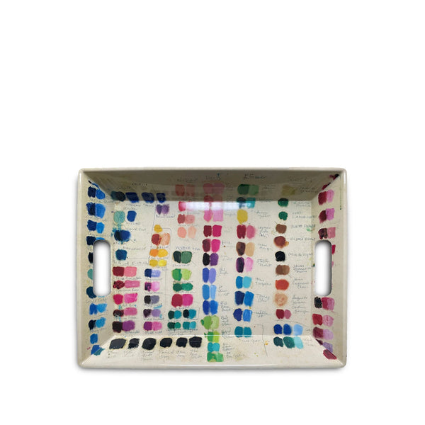 summerill & bishop John Derian 'Mixed Tones’ Melamine Tray with Handles 50cm x 37cm