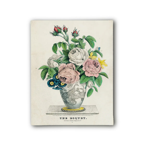 summerill & bishop John Derian 'Rose & Peacock P291' Rectangular Tray 28 x 35.5cm