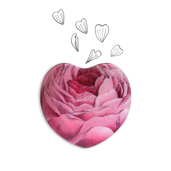 Summerill & Bishop John Derian 'Rose (Pink)' Heart Dish 20cm