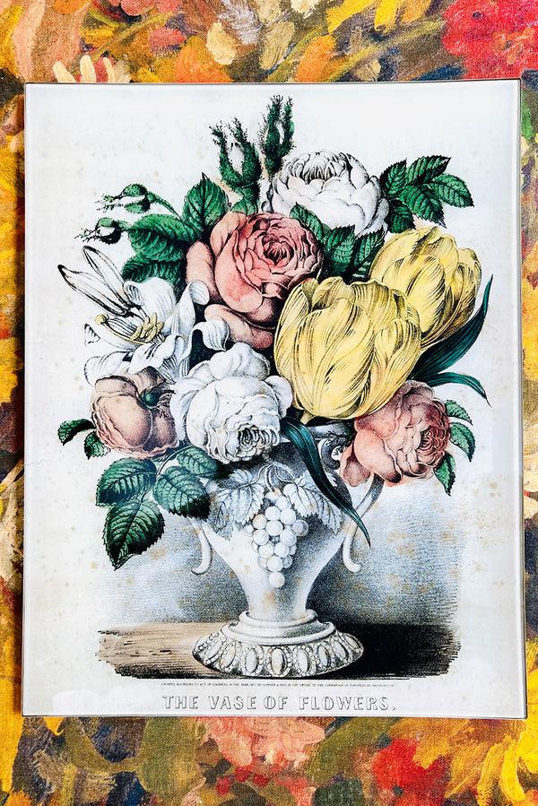 Summerill & Bishop John Derian 'The Vase Of Flowers II' Rectangular Tray 28 X 35.5cm
