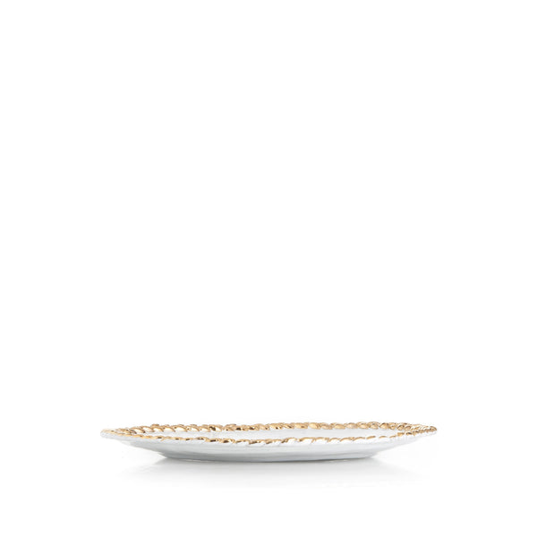 Summerill & Bishop Joséphine Dessert Plate With Gold Rim By Astier De Villatte 20cm