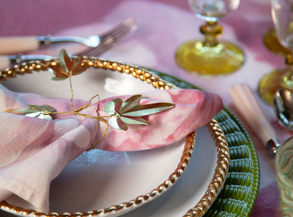 Summerill & Bishop Joséphine Dessert Plate With Gold Rim By Astier De Villatte 20cm