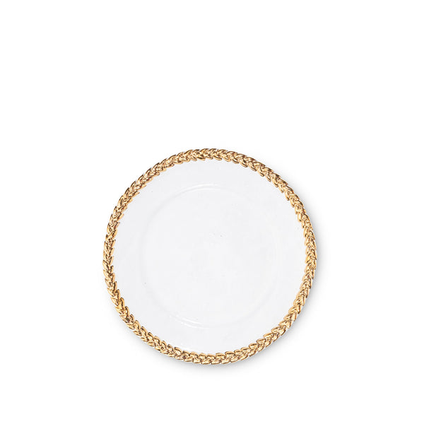 summerill & bishop Joséphine Dessert Plate with Gold Rim by Astier de Villatte 20cm